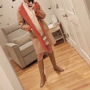 Petite Studio Pink Reversible Wool Coat XXS